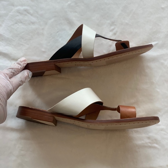 New Bernado White, Black, and Tan Tia Sandal Slide, Size 11! - Picture 9 of 11
